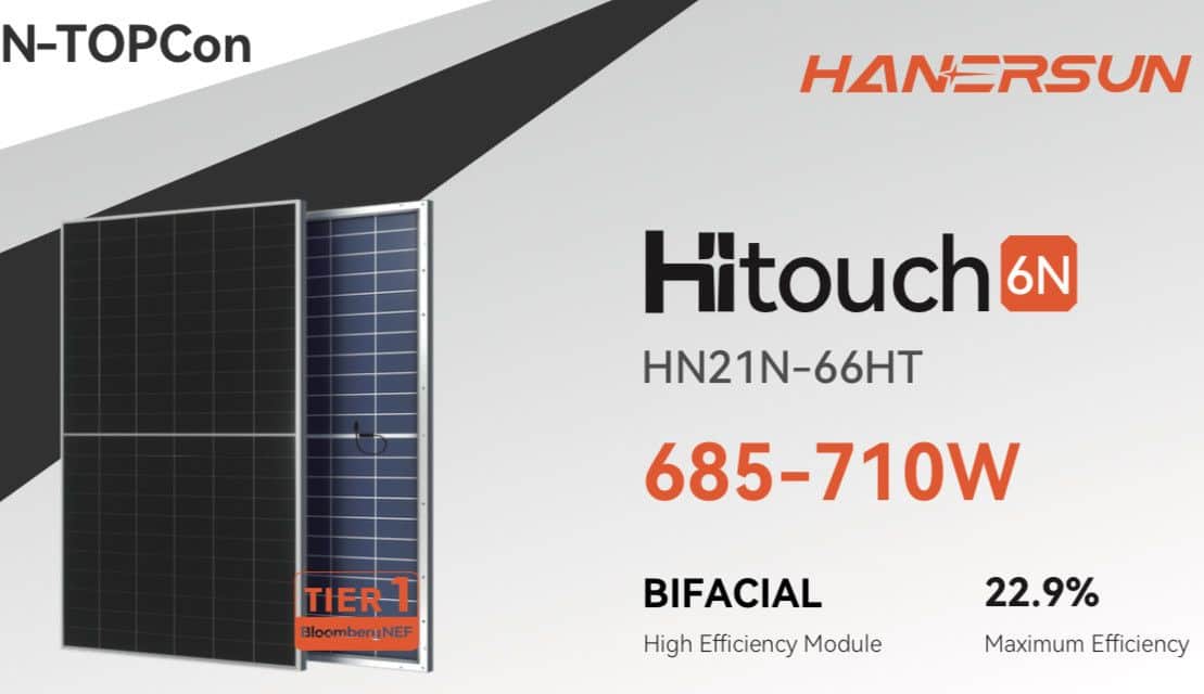710W Solarni Paneli HANERSUN Solarne Elektrane