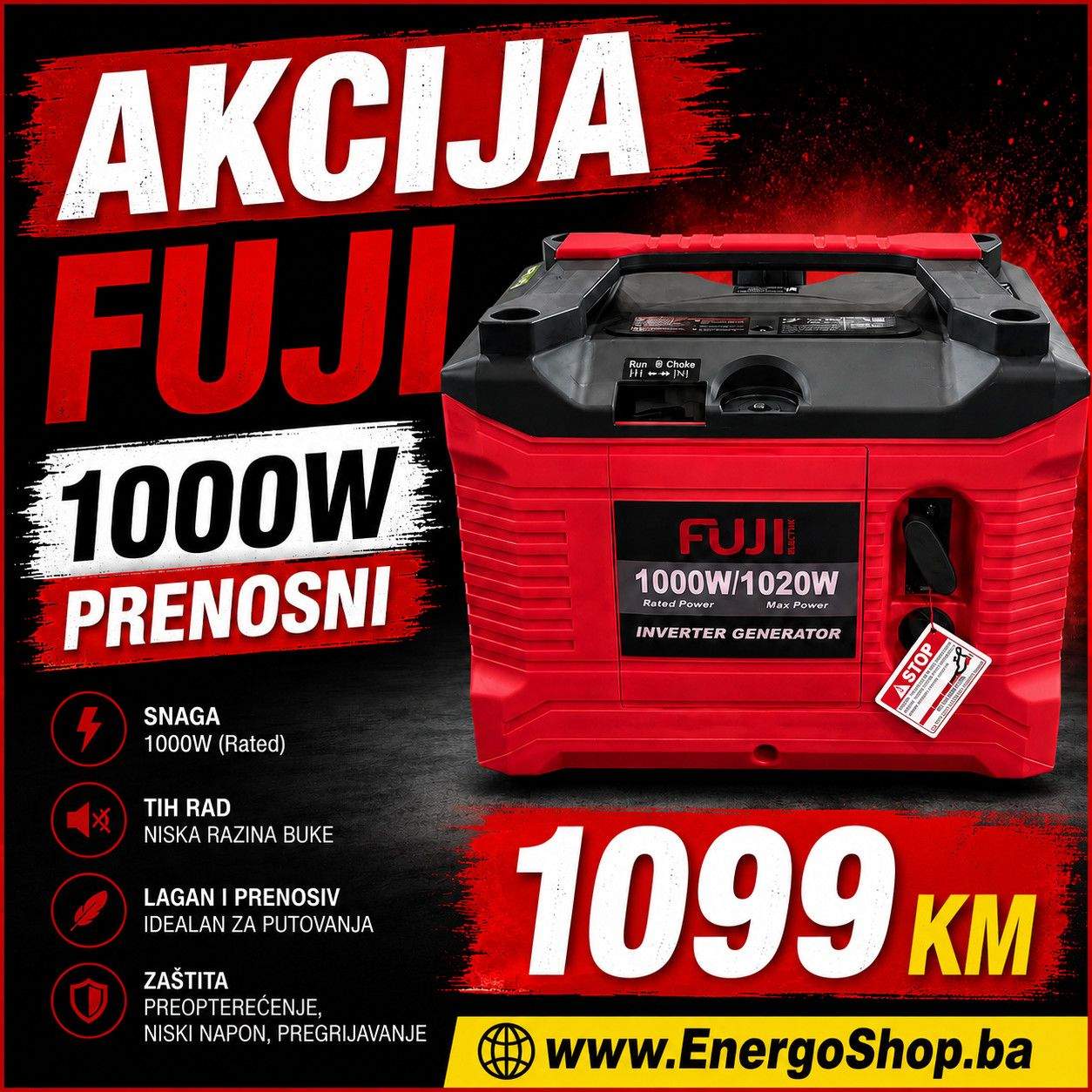 Agregat FUJI 9kW agregati dizel 3kVA-3000kVA generatori