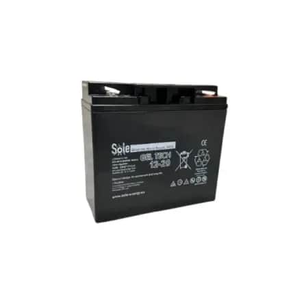 GELTECH AKUMULATOR 12V 20AH HERMETIKA 18x16.5x7.5cm C100