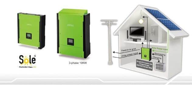 SOLE UNI HYBRID HY20000 TROFAZNI PRETVARAČ 15kW