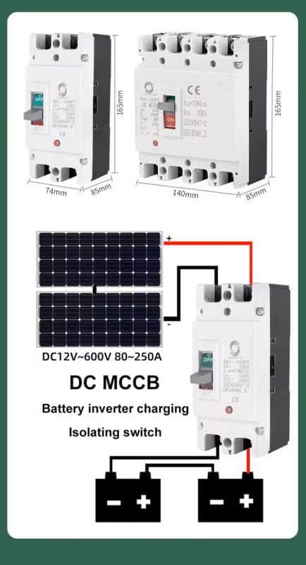 Automatski prekidač XM1-400PV 500V 400A 2P DC MCCB