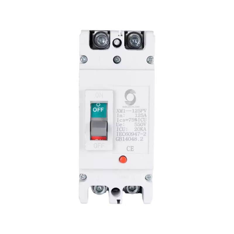 Automatski prekidač XM1-125PV 500V 125A 2P DC MCCB