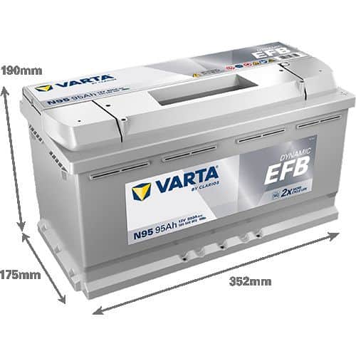 Akumulator VARTA Dynamic EFB 12V 95Ah 850A (N95)