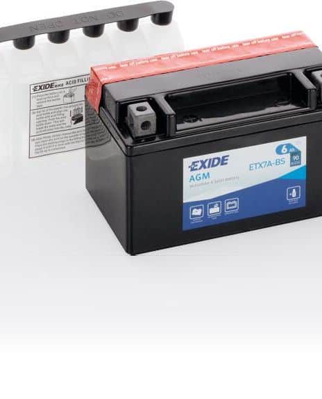 Akumulator EXIDE Bike AGM 12V 6Ah 90A (ETX7A-BS)
