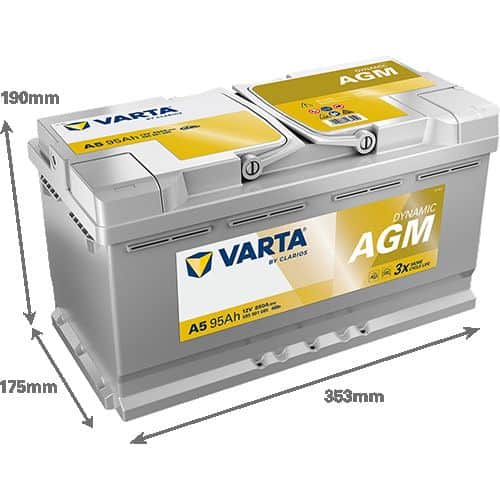 Akumulator VARTA Silver Dynamic AGM 12V 95Ah 850A (A5)