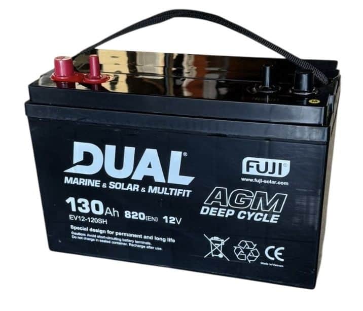 Dual Marine Solar Multifit 130Ah akumulatori Baterije 12V Mari...