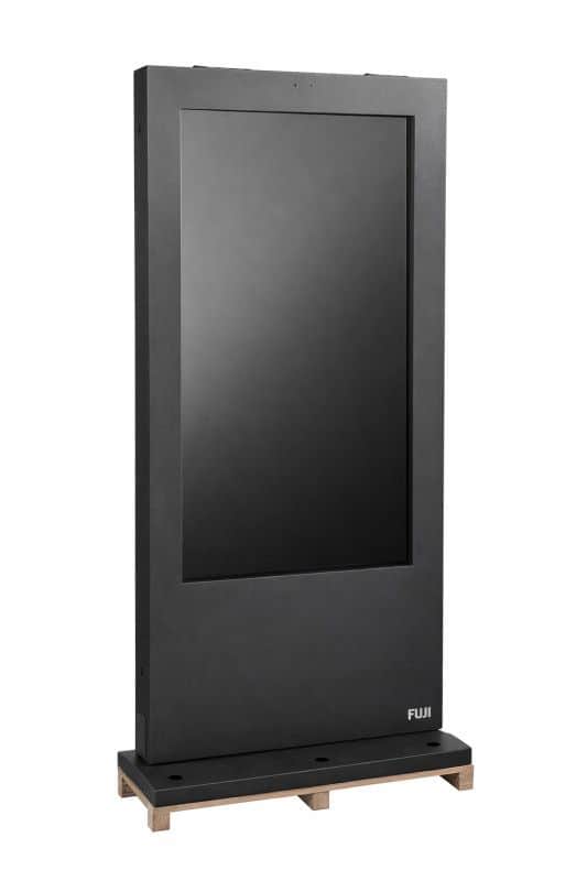 FUJI 65" VANJSKI CRNI PODNI STALAK SA DUPLIM EKRANOM