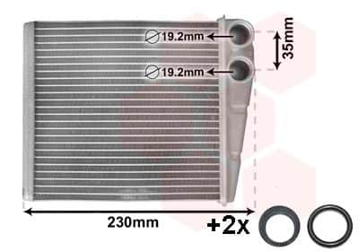 Hladnjak grijanja Golf 5 Golf 6 Passat B6 Passat B7 58006229