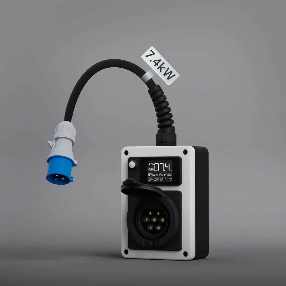 Mobilna monofazna wallbox punionica za EV - 7,4kW (WiFi APK)