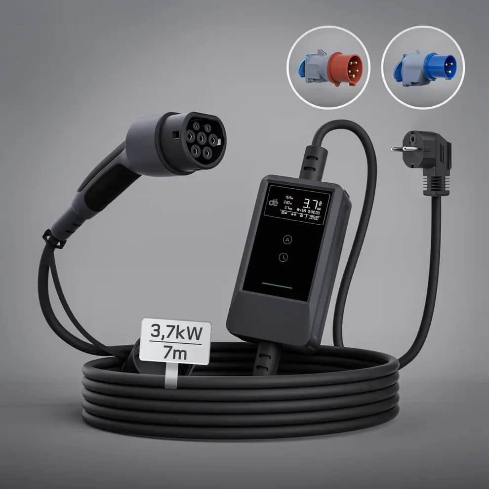 Mobilni punjač za EV snage 3,7kW s adapterima