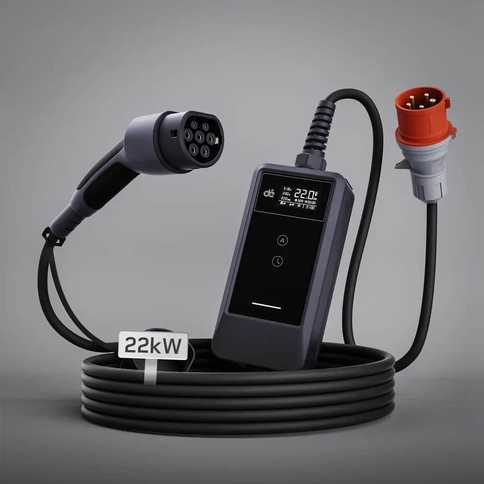 Mobilni trofazni punjač za EV - 22kW (WiFi APK)
