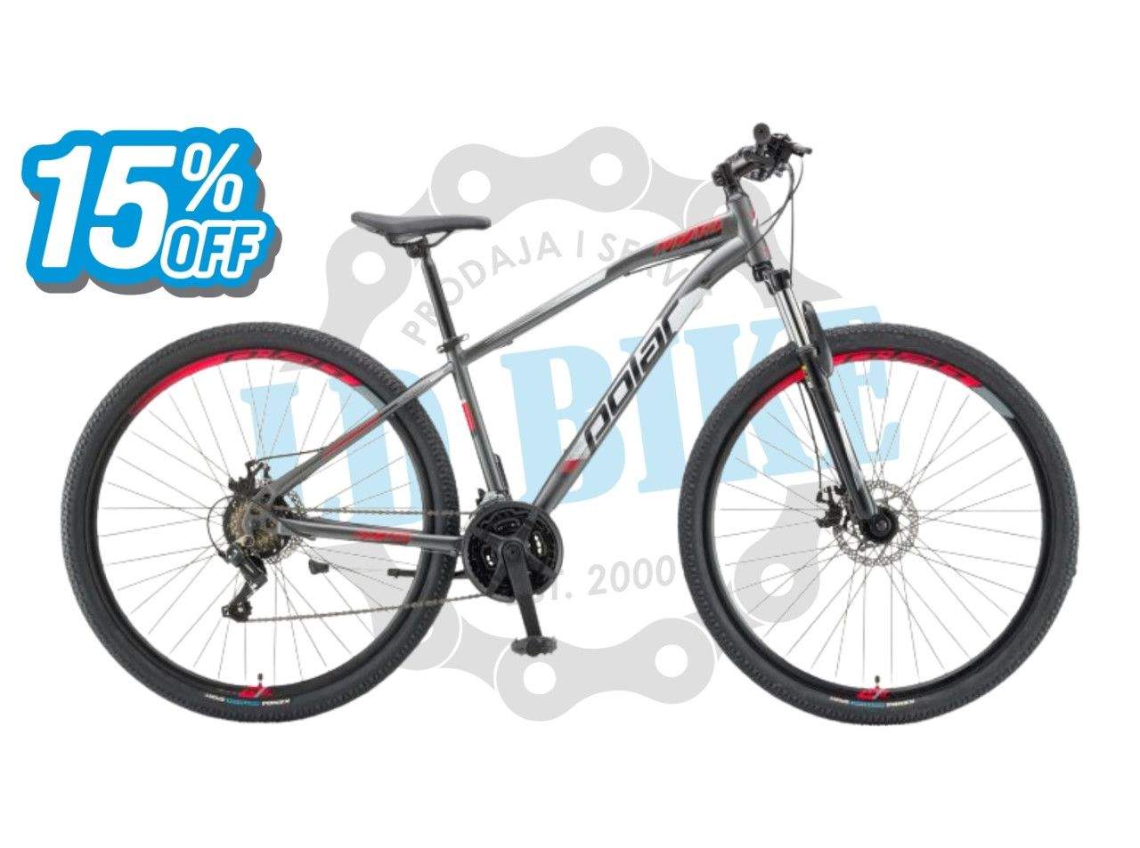 BICIKL 29 POLAR WIZARD 1.0 grey-red
