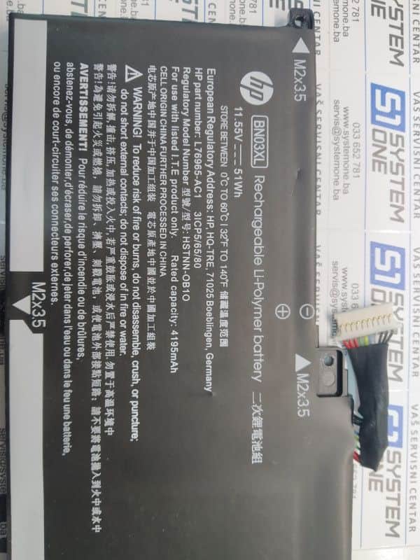Baterija HP Envy BN03XL orginalna Laptop 12.mj garancija