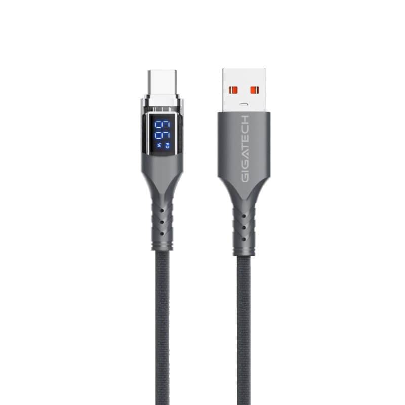 Kabal Gigatech XB805 1m, 100W, s LED display-om USB-A na USB-C