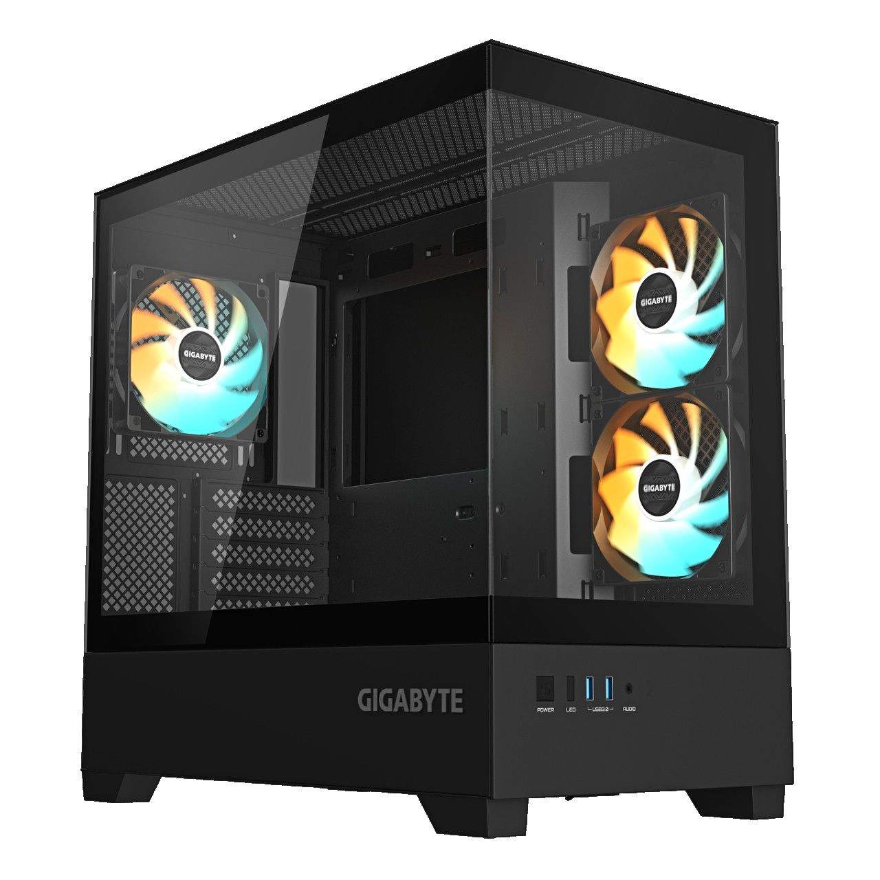 Gigabyte Case GB-C201P Mid-tower, mATX, 3x 120mm ARGB fans