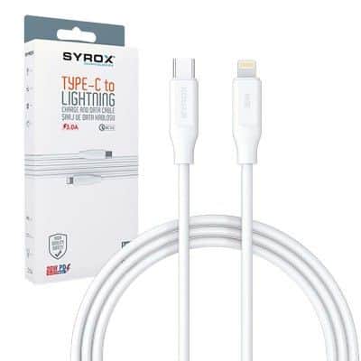 SYROX USB Type-C - Lightning Kabel 3.0A 20W PD
