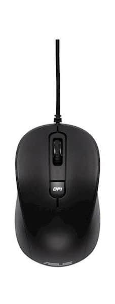 Miš ASUS MU101C Wired Blue Ray Mouse, žični, tih, crni