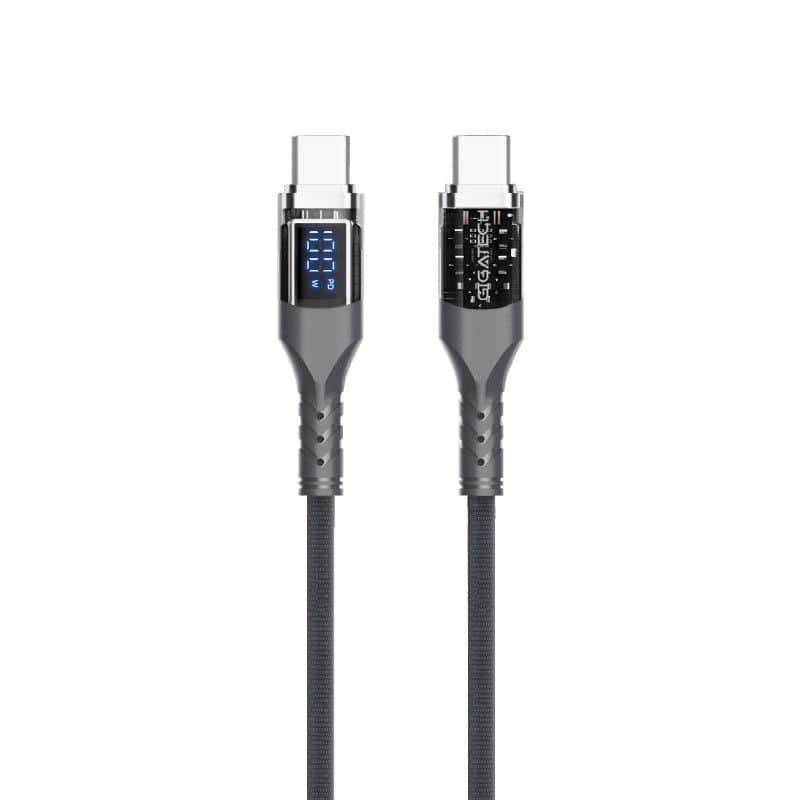 Kabal Gigatech XB810 1m, 100W, s LED display-om USB-C na USB-C