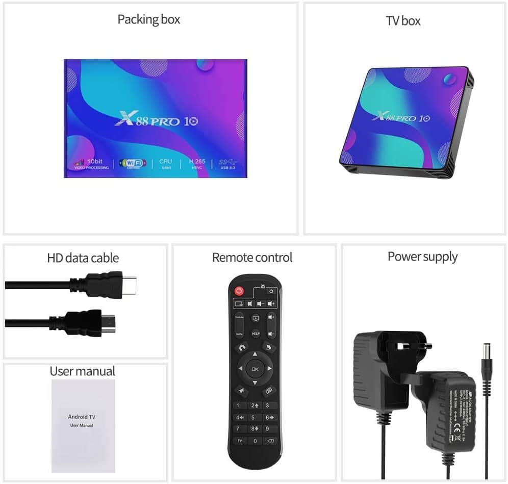 TV BOX X88 PRO 10