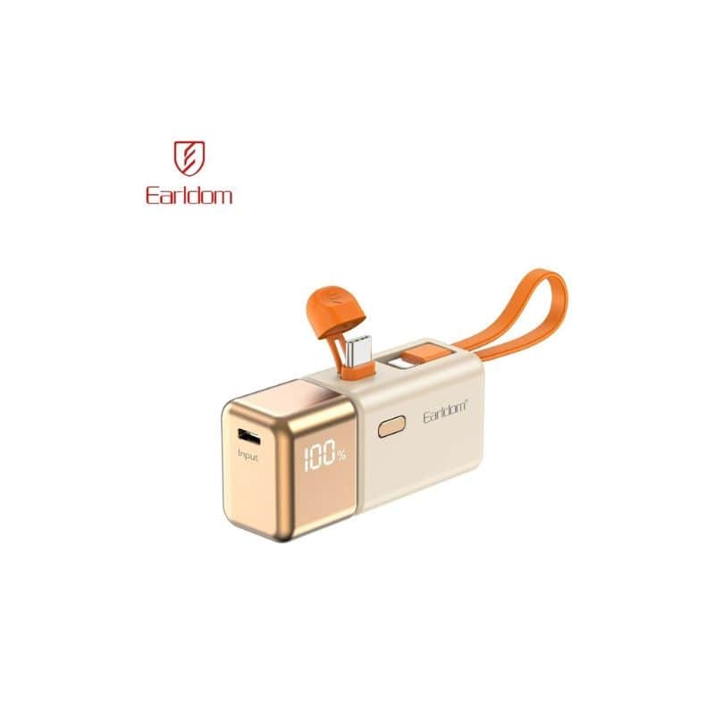 Earldom Mini Power bank 2u1 Gold bar 5000mAh PD47/22.5W