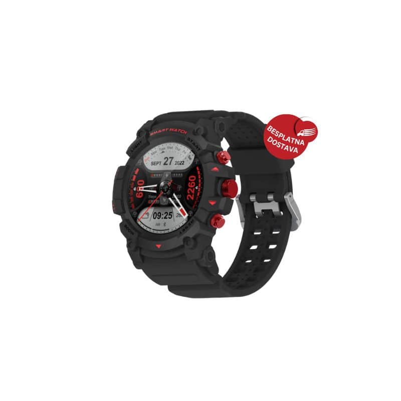 PEJE SMARTWATCH G01C GPS CRNI