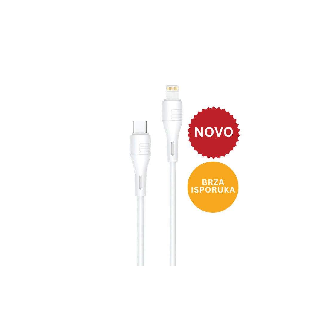 DATA KABAL L20W LIGHTNING NA TYPE-C 20W 1M BIJELI WEWO
