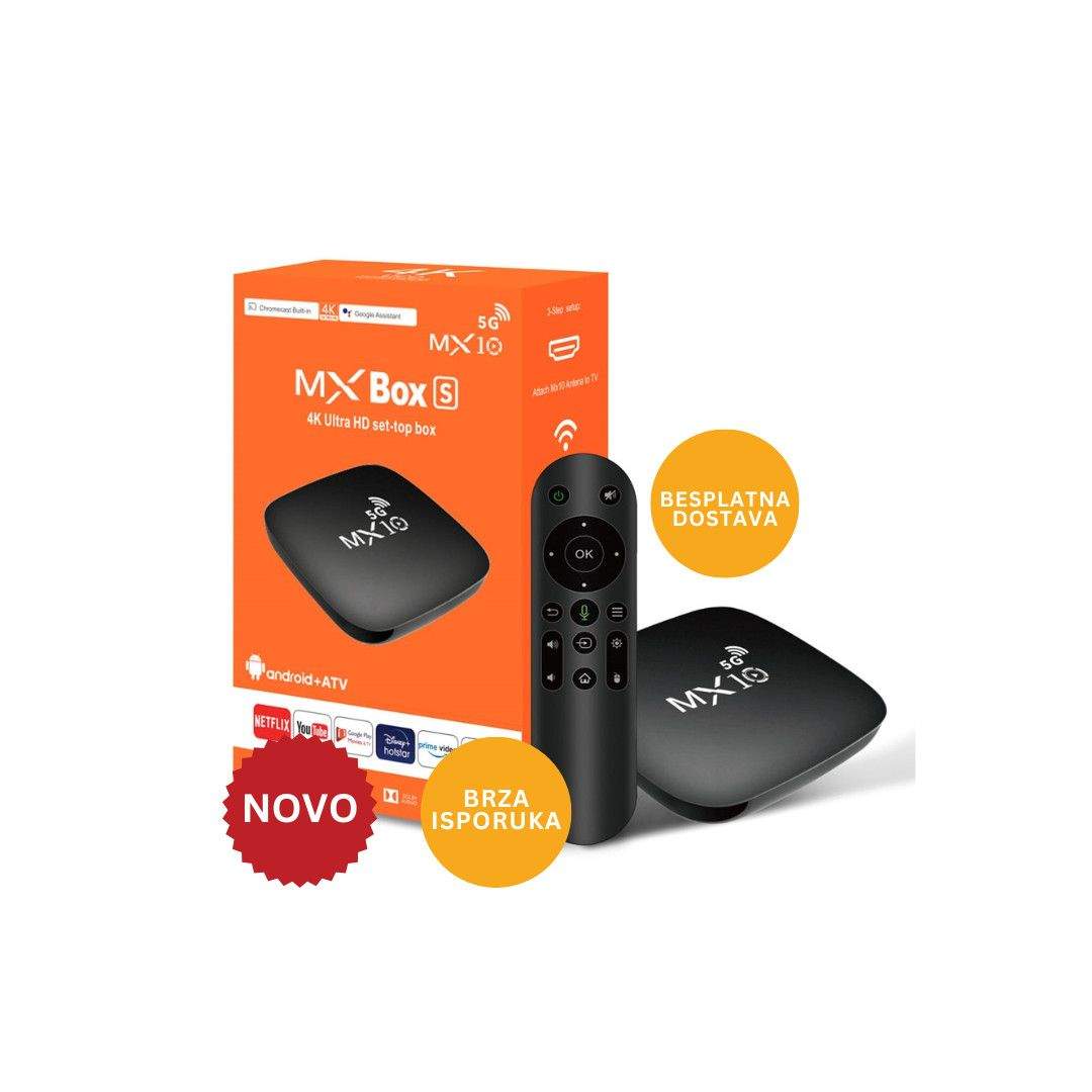 MX10 5G 1/8GB ANDROID 13+ATV 2.4G/5G+BT4.1