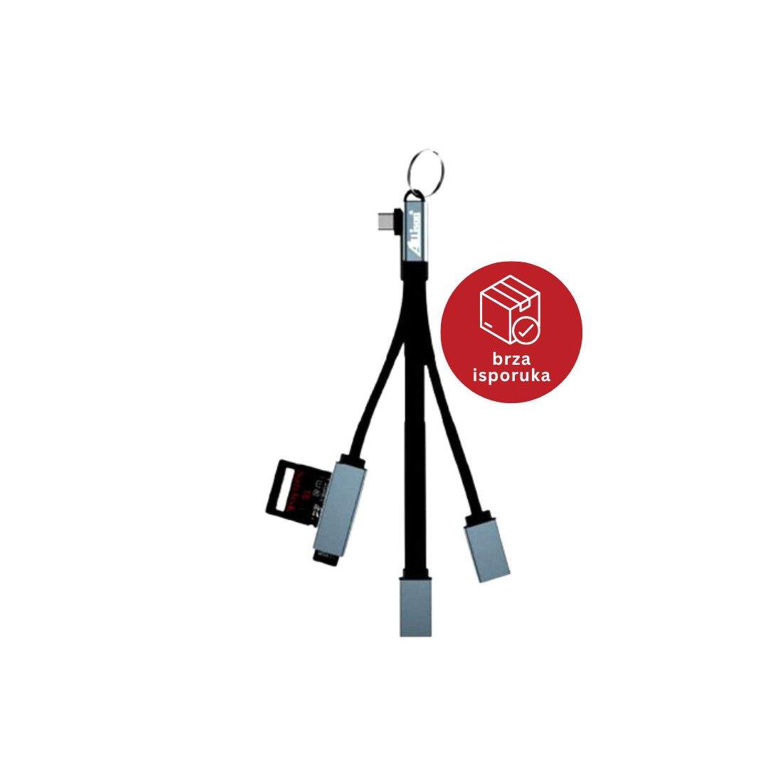 4U1 TYPE-C NA USB HUB+CITAC KARTICA SIVI ALS-G66