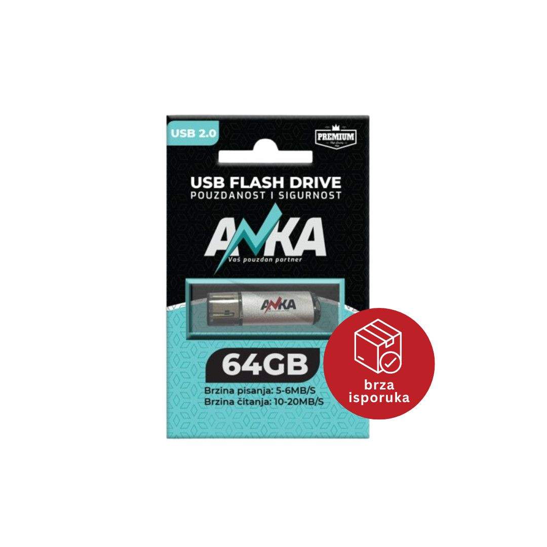 USB FLASH DRIVE 64GB 2.0 WS5-6MB/S RS 10-20MB/S ANKA