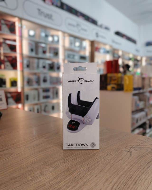 Charging dock za PS5 Dualsense White Shark Takedown