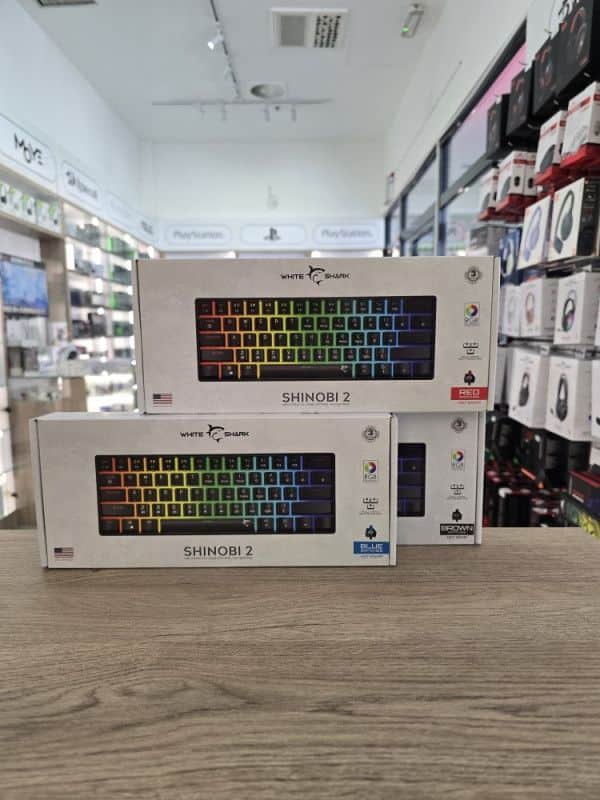 Gaming tastatura White Shark Shinobi 2 US Red Blue Brown switch