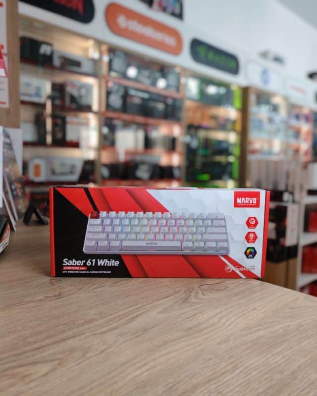 Marvo Saber 61 White KG933G 60% mehanicka gaming tastatura