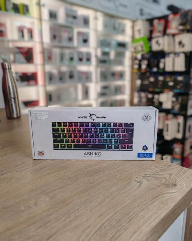 White Shark Ashiko HR Blue switch gaming mehanicka tastatura