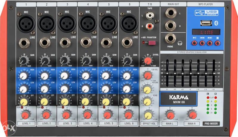MXM-08 Karma audio mikseta 8ch