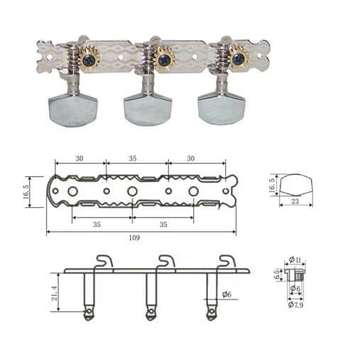 DR PARTS AMH0101/CR kljucevi za ak.gitaru