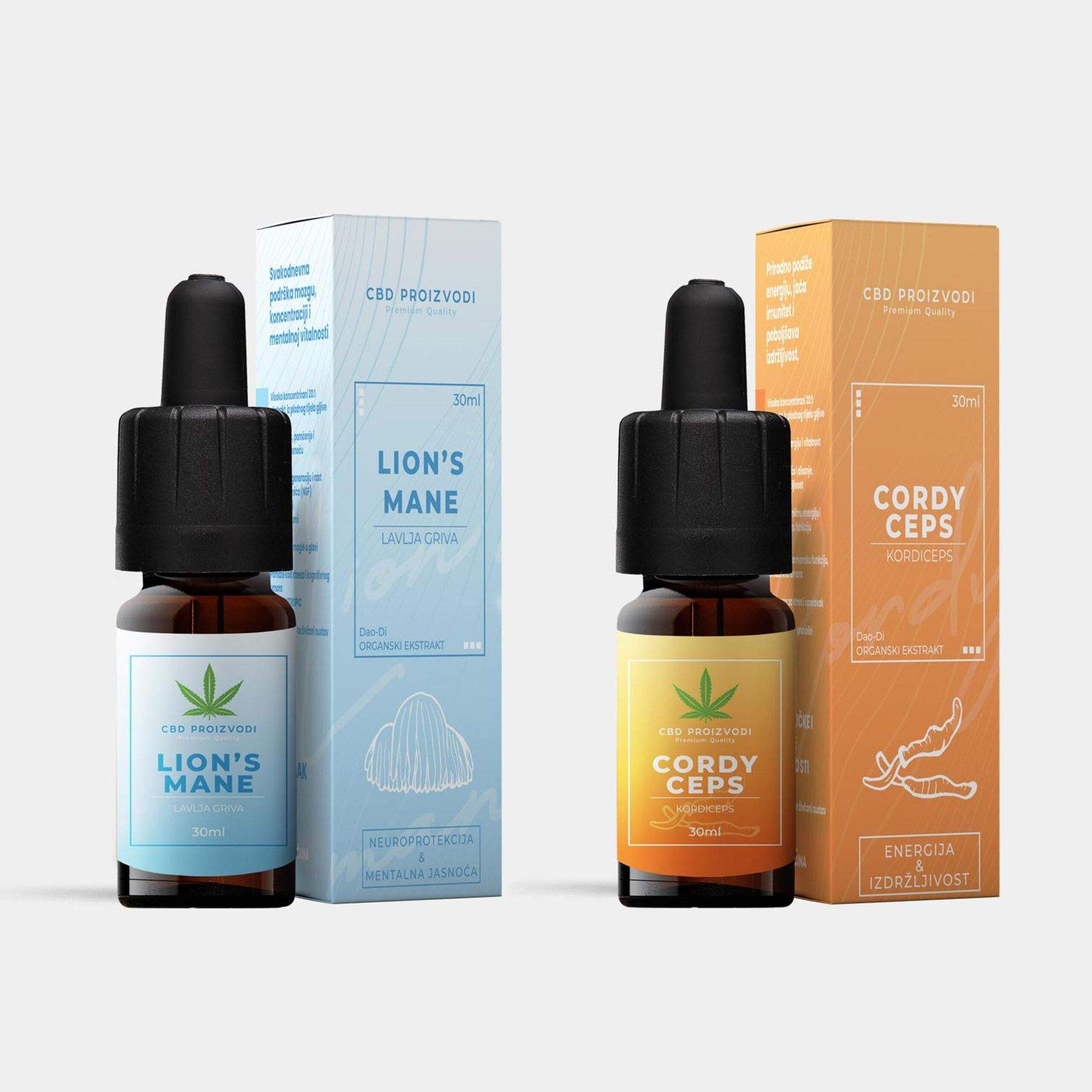 NEURO REGENERATION PACK – Lavlja griva + Cordyceps