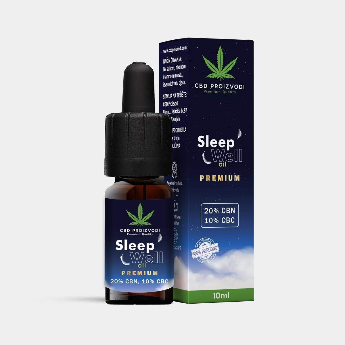 Sleep Well Premium 10ml 20% CBN + 10% CBC (3000mg)