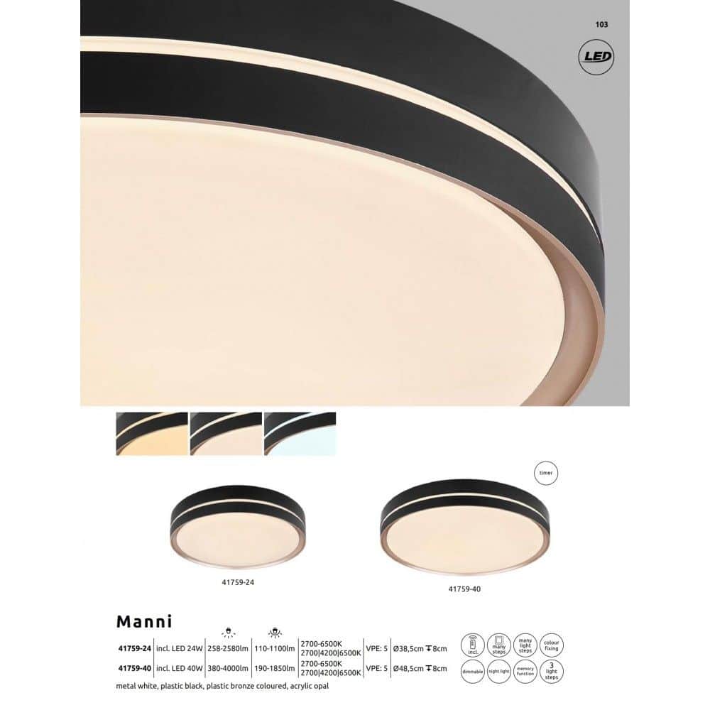 40 W LED plafonjera Fi 485 mm