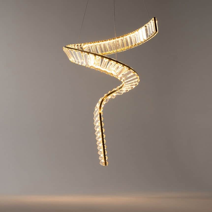 Maytoni LED luster 48W 3000K- zlatna