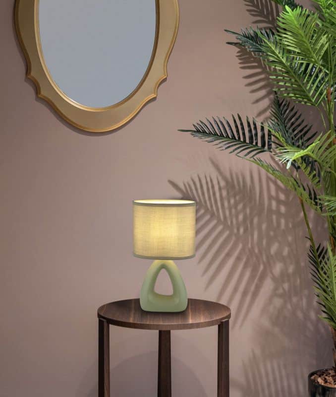 Stolna lampa trokut 1xE14- zelena