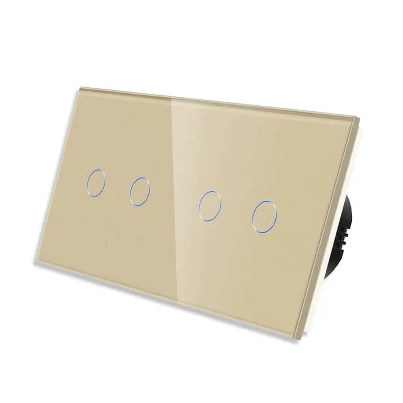 TECH WAVE touch panel 2+2- zlatna (komplet)