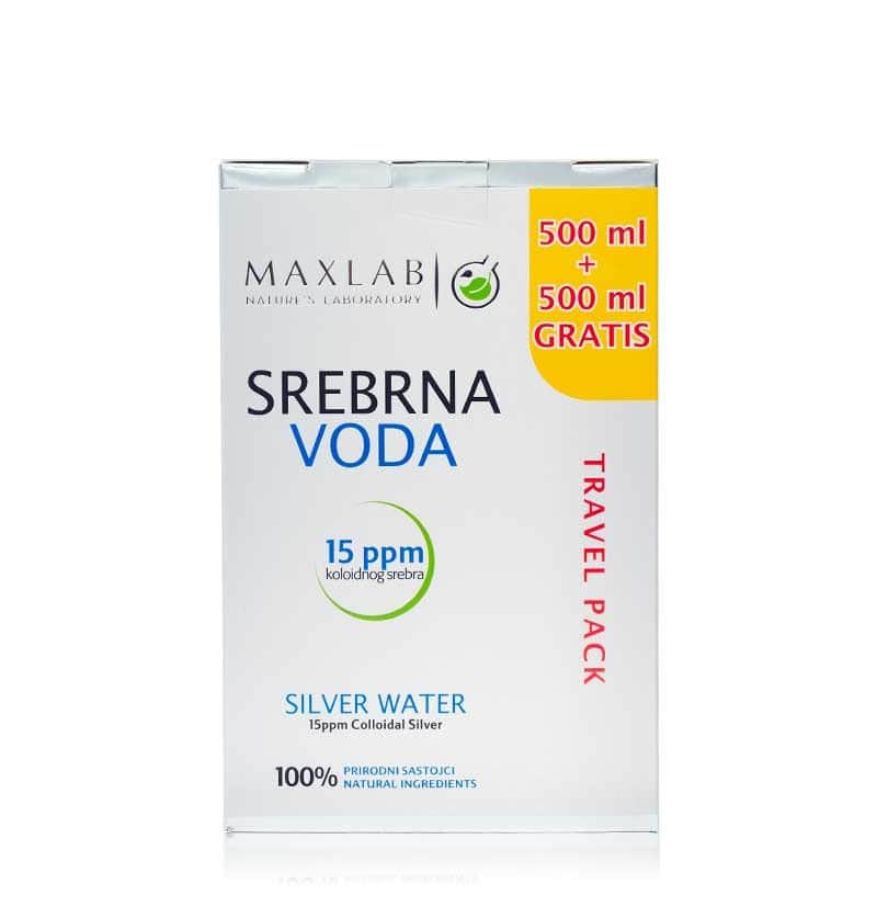SREBRNA VODA 15 ppm   *MAXLAB*  500+500 ml GRATIS