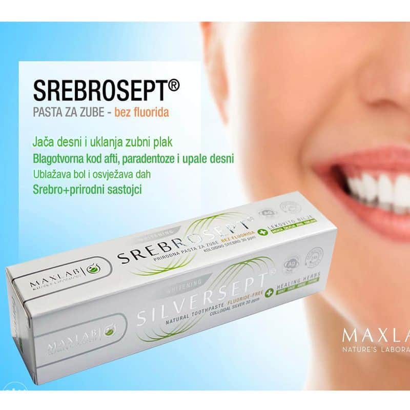 PASTA ZA ZUBE PRIRODNA -SA SREBROM- Bez fluorida