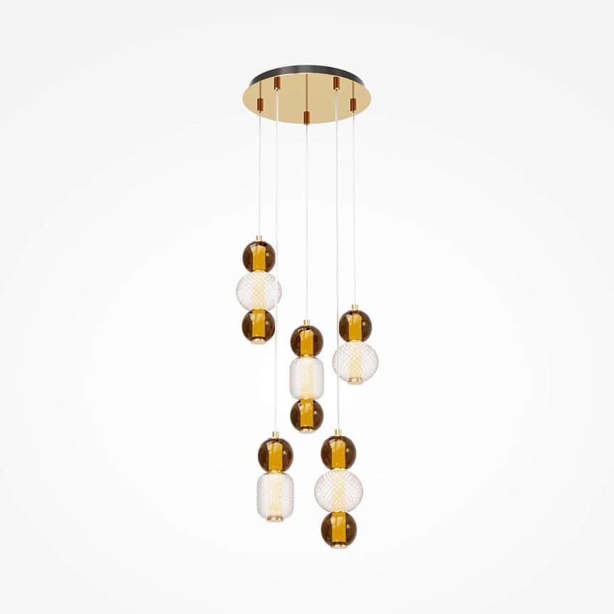 Maytoni LED visilica 80W 3000K- zlatna