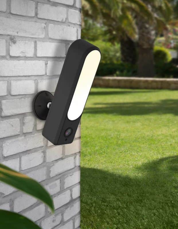 Zidna LED lampa sa kamerom 7W IP65- crna