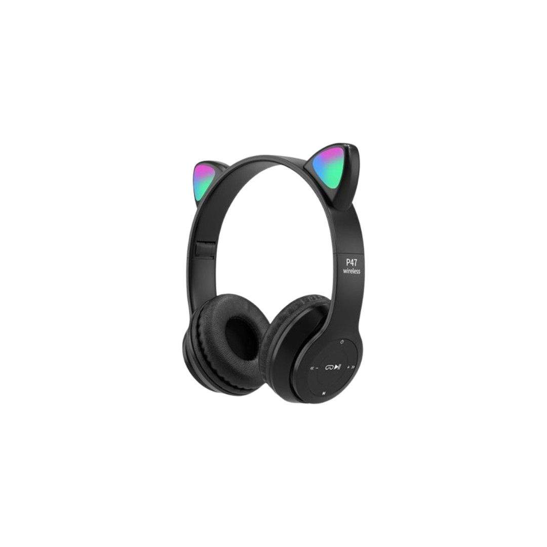 SLUSALICE CAT EAR P47 CRNA