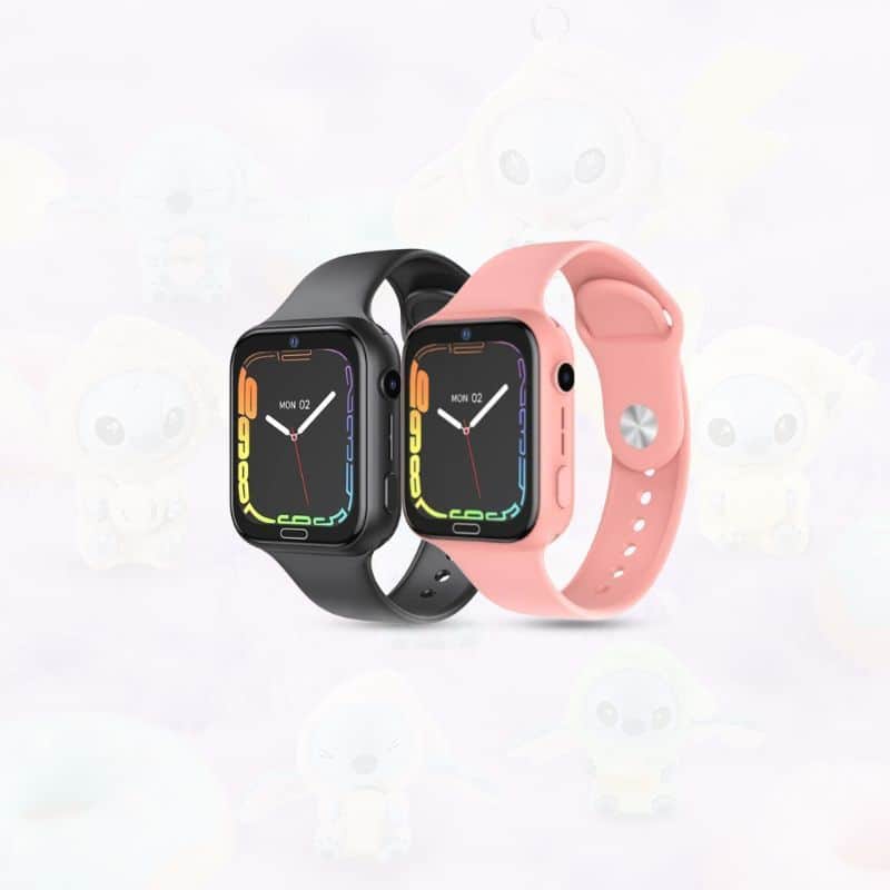 XO Dječiji pametni sat H140 4G crni/pink