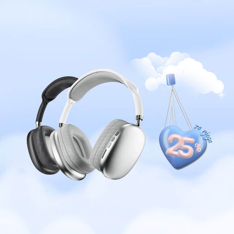 Valentinovo -25% Bluetooth slušalice  P9 PRO MAX /za nju & njega/