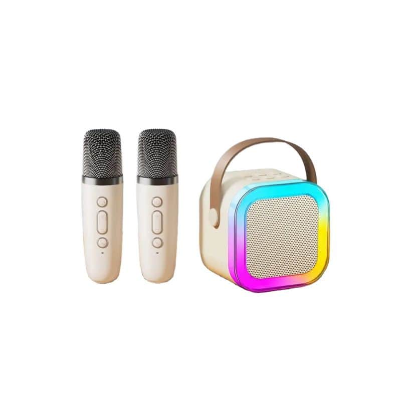 Dječiji bluetooth zvučnik i mikrofon ZQS-K12 - bež