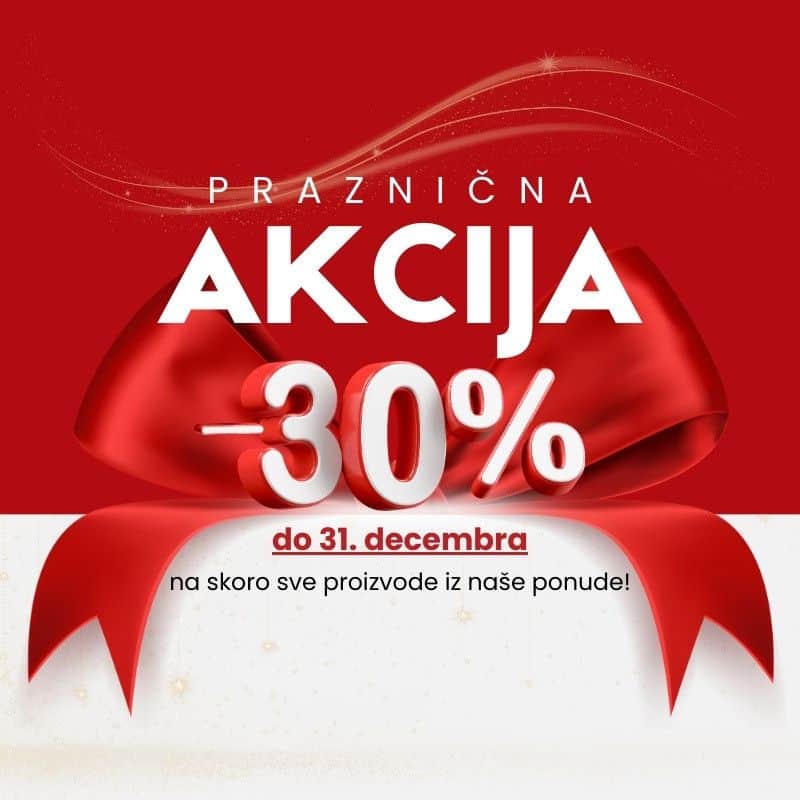 Praznična akcija -30% na sve artikle!